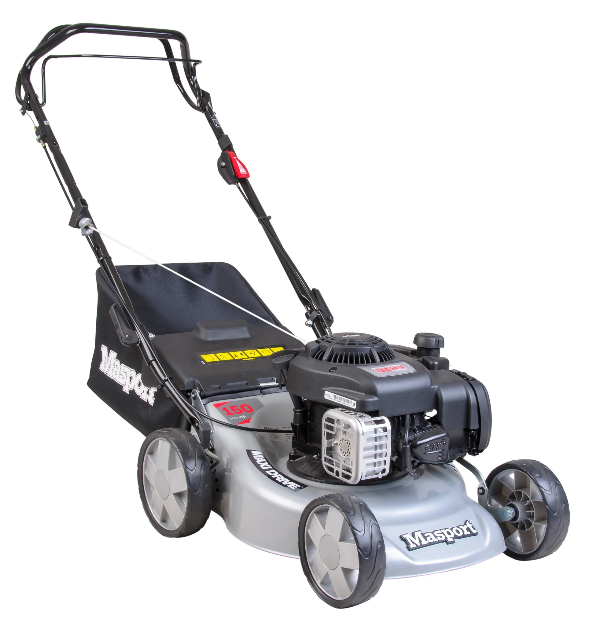 Masport 150 ST SP 16" Petrol Lawnmower - Briggs & Stratton 125cc Engine, Steel Deck & Self-Propelled Drive